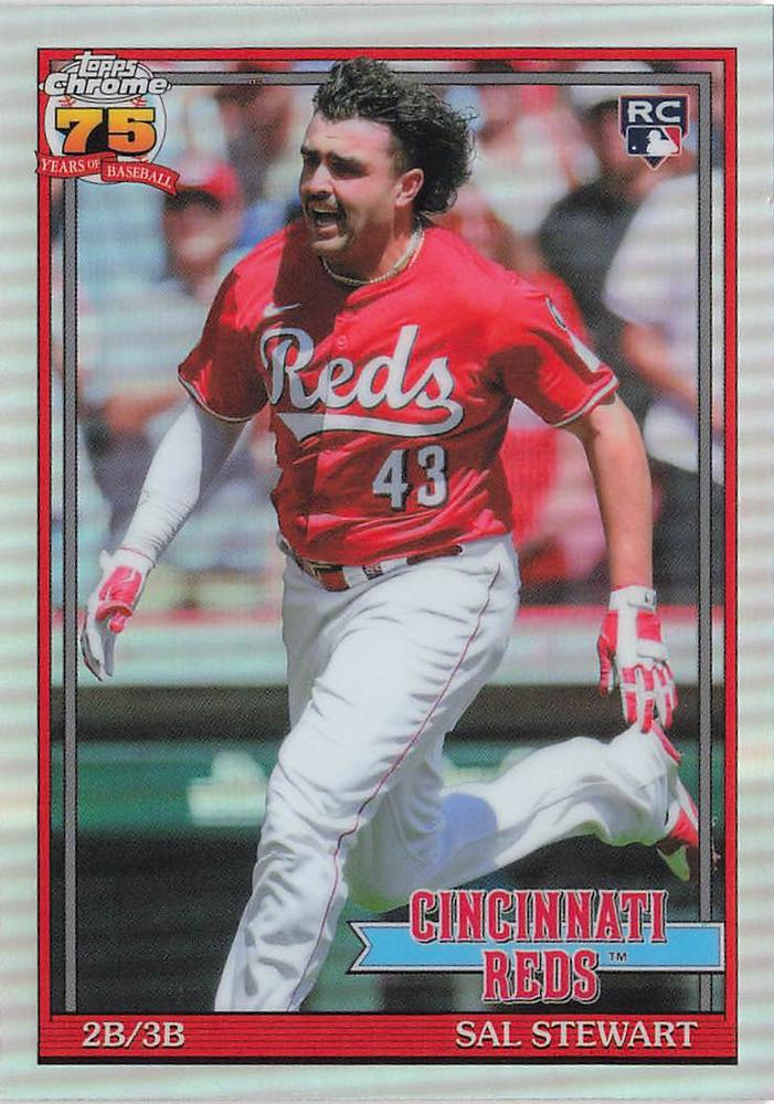 2026 Topps Chrome 1991 35th RC Sal Stewart #91CB-21 Cincinnati Reds