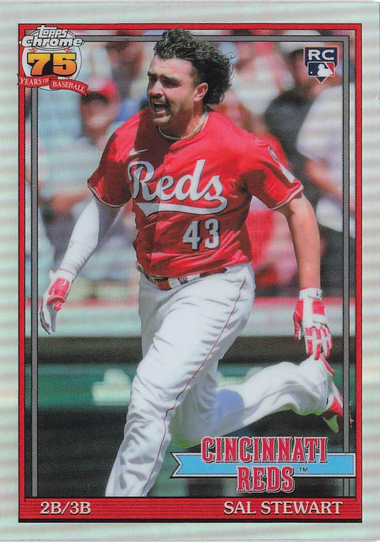 2026 Topps Chrome 1991 35th RC Sal Stewart #91CB-21 Cincinnati Reds