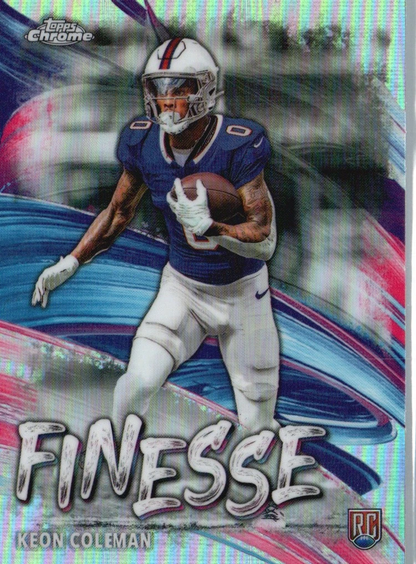 2024 Topps Chrome Finesse Refractor Keon Coleman #F-18 Buffalo Bills