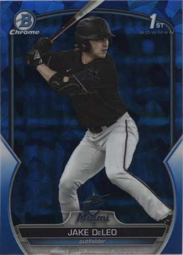 2023 Topps Bowman Draft Sapphire Jake DeLeo 1st Miami Marlins #BDC-158
