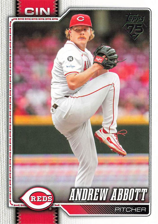 2026 Topps Series 1 Andrew Abbott #218 Cincinnati Reds