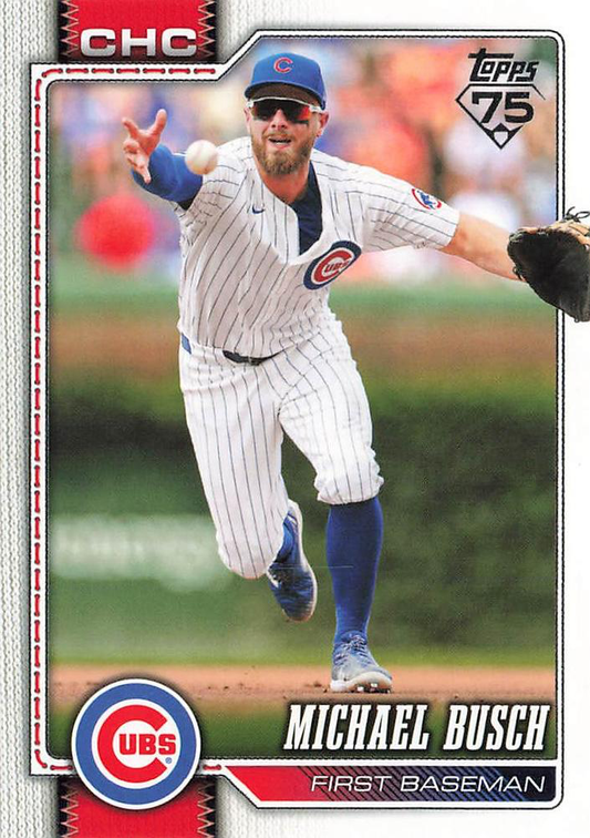 2026 Topps Series 1 Michael Busch #348 Chicago Cubs