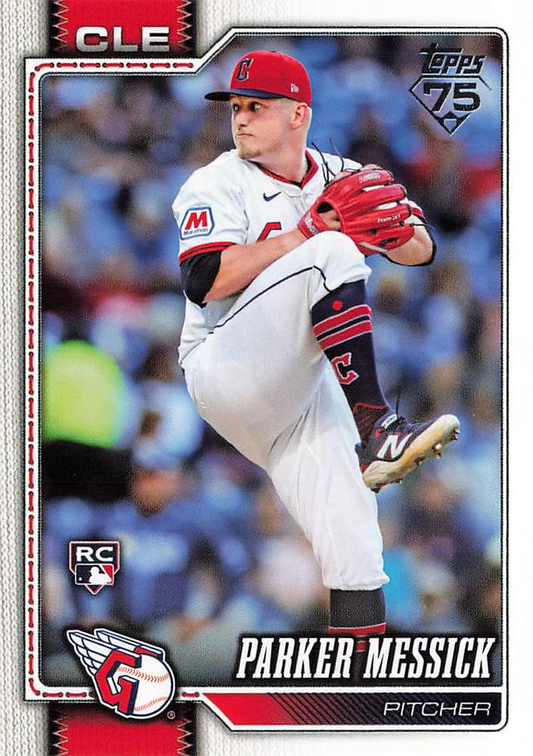 2026 Topps Series 1 Parker Messick RC #67 Cleveland Guardians