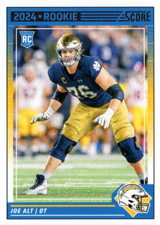 2024 Panini Score Football Joe Alt Los Angeles Chargers #307 RC