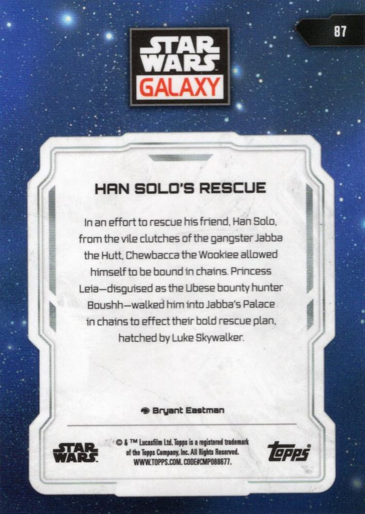 2024 Topps Chrome Star Wars Galaxy Han Solo's Rescue #87