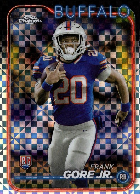 2024 Topps Chrome Football X- Fractor Frank Gore Jr. RC #260 Buffalo Bills