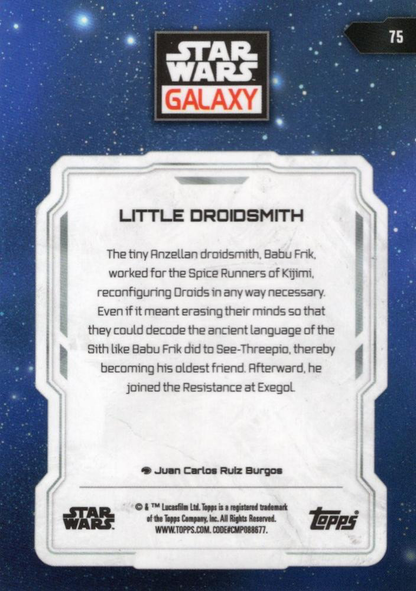 2024 Topps Chrome Star Wars Galaxy Little Droidsmith #75