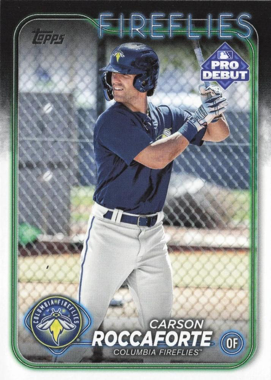2024 Topps Pro Debut Carson Roccaforte #PD-71 Columbia Fireflies
