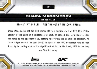 2024 Topps Chrome UFC Shara Magomedov RC #141