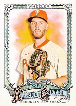 2025 Topps Allen & Ginter Zack Wheeler #142 Philadelphia Phillies