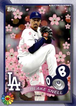 2025 Topps Tokyo Series Blake Snell #7 Los Angeles Dodgers