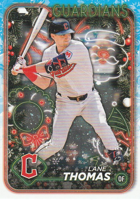 2024 Topps Holiday Lane Thomas Cleveland Guardians #H90