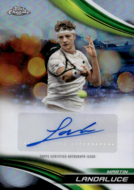 2025 Topps Chrome Tennis Refractor Autograph Martin Landaluce #CA-MLE