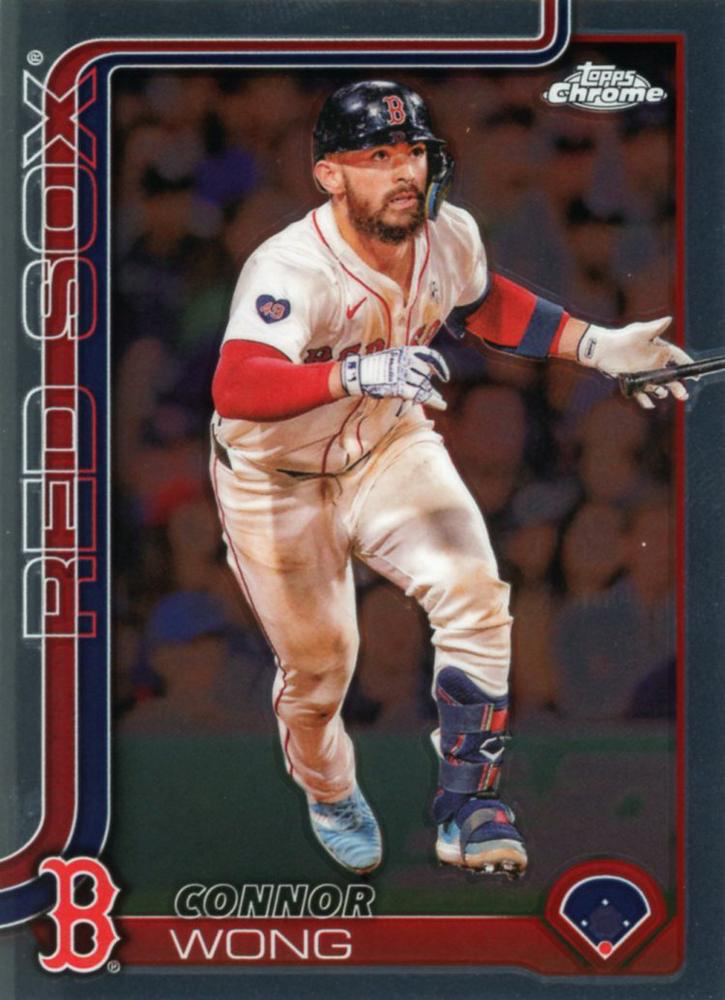 2025 Topps Chrome MLB Connor Wong #10 Boston Red Sox