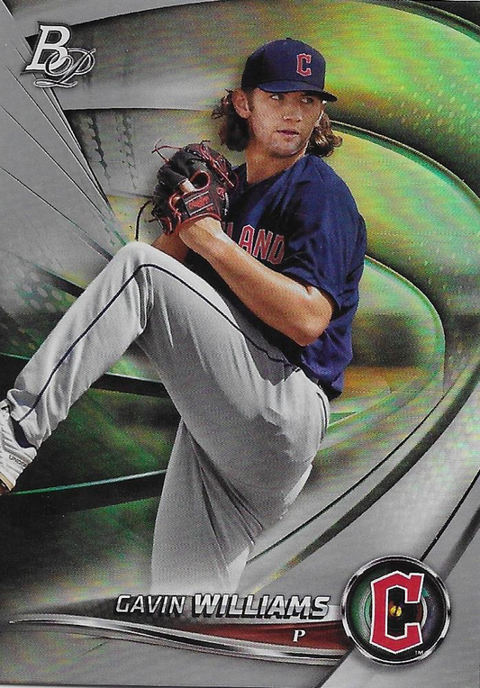 2022 Topps Bowman Platinum Top Prospects Gavin Williams Cleveland Guardians #TOP-31