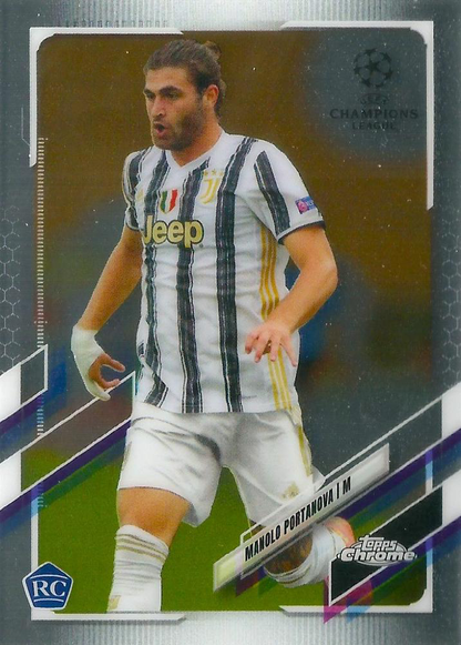 2020 Topps Chrome UCC Manolo Portanova RC #21 Juventus