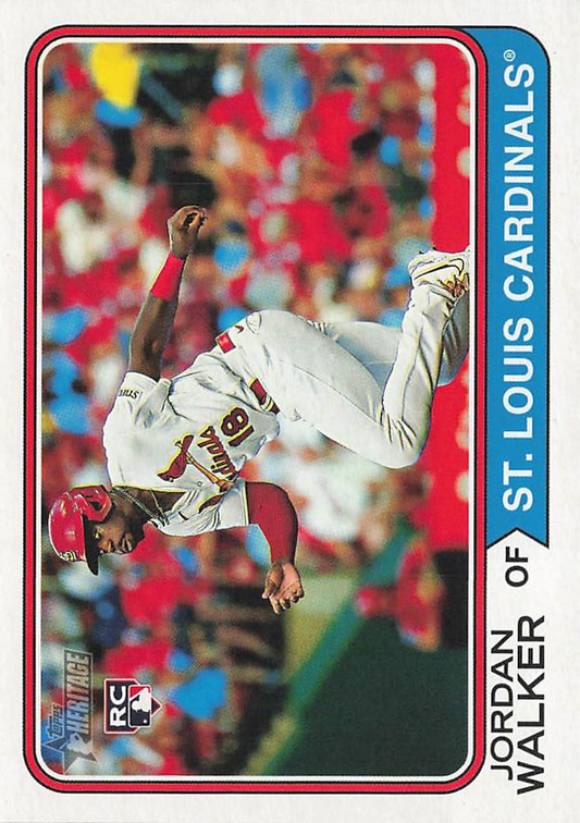 2023 Topps Heritage Jordan Walker RC St. Louis Cardinals #558