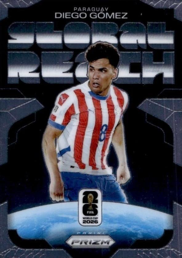 2026 Panini Prizm World Cup Global Reach Diego Gomez #16 Paraguay