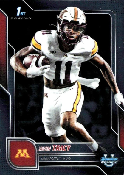 2025 Topps Bowman U Chrome Javon Tracy 1st #175 Minnesota Golden Gophers