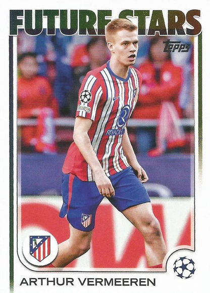 2024 Topps UCC Arthur Vermeeren Future Stars #135 Atletico Madrid