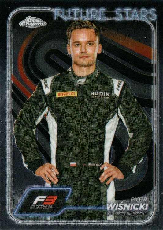 2024 Topps Chrome Formula 1 Piotr Wisnicki F3D #72 Rodin Motorsport