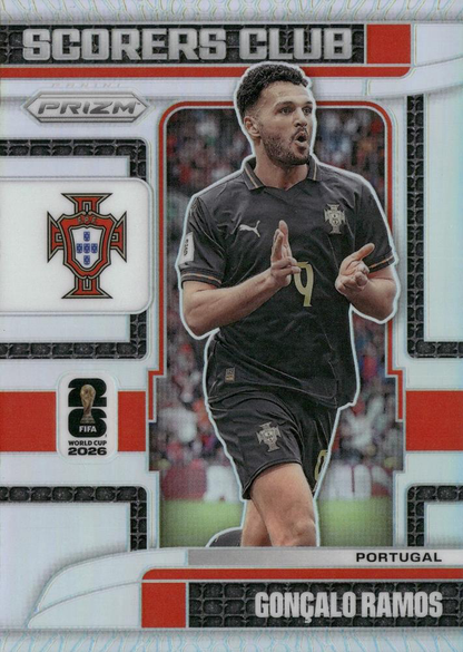 2026 Panini Prizm World Cup Silver Scorers Club Goncalo Ramos #8 Portugal