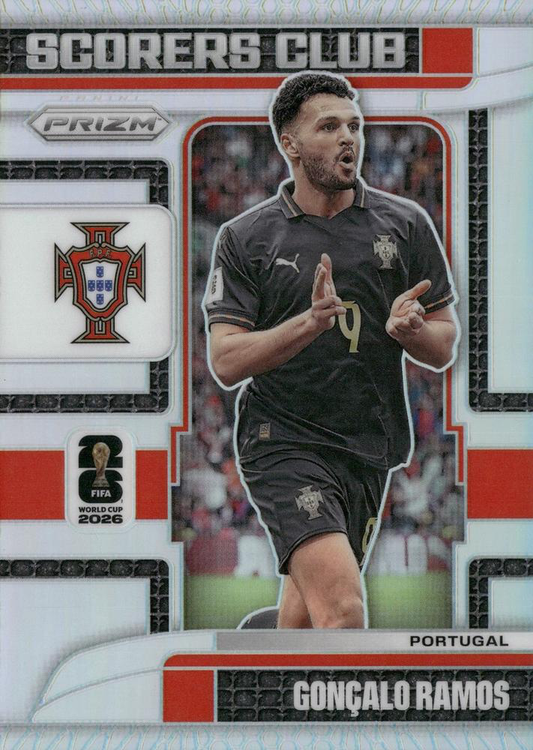 2026 Panini Prizm World Cup Silver Scorers Club Goncalo Ramos #8 Portugal