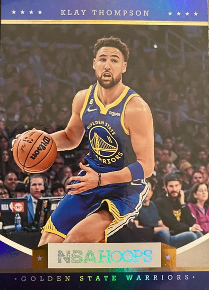 2023 Panini Hoops Hoops Throwback Klay Thompson #1 Golden State Warriors