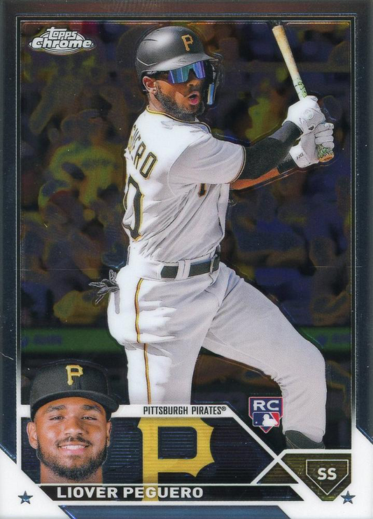 2023 Topps Chrome Liover Peguero RC Pittsburgh Pirates #72
