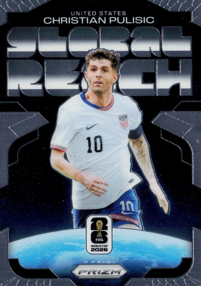 2026 Panini Prizm World Cup Global Reach Christian Pulisic #25 USA