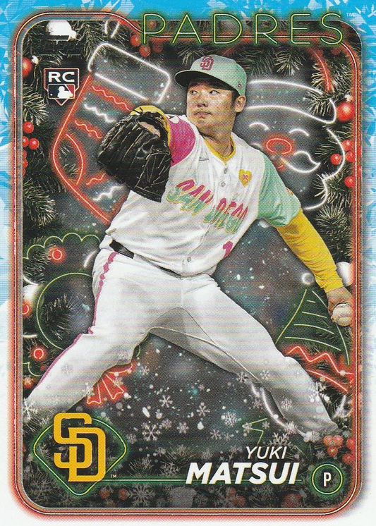 2024 Topps Holiday Yuki Matsui RC San Diego Padres #H191