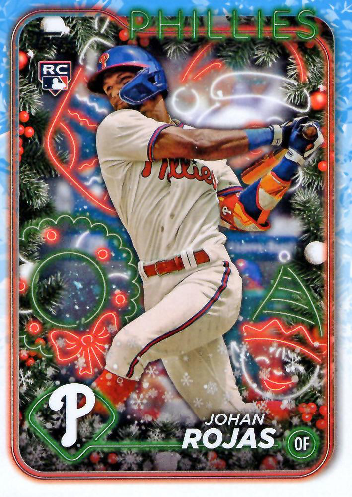 2024 Topps Holiday Johan Rojas RC Philadelphia Phillies #H180