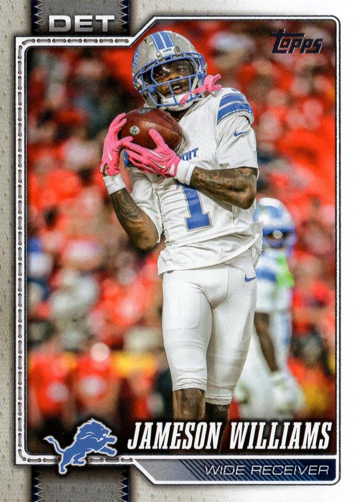 2026 Topps Flagship Jameson Williams #67 Detroit Lions