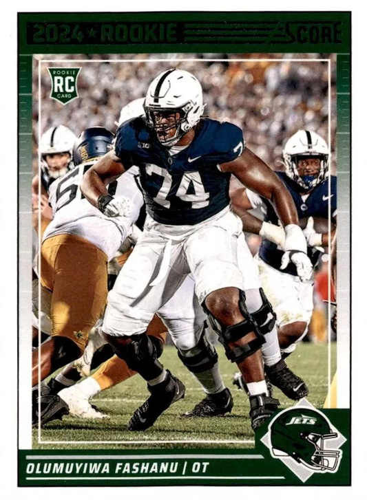 2024 Panini Score Football Olumuyiwa Fashanu New York Jets #314 RC