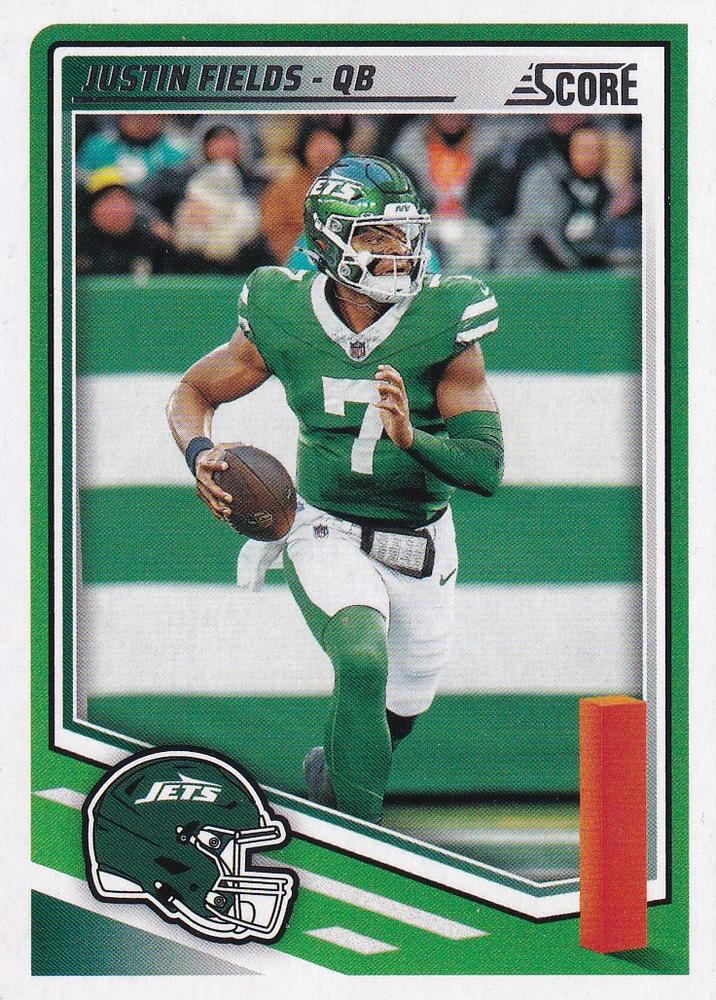 2025 Panini Score Justin Fields #210 New York Jets