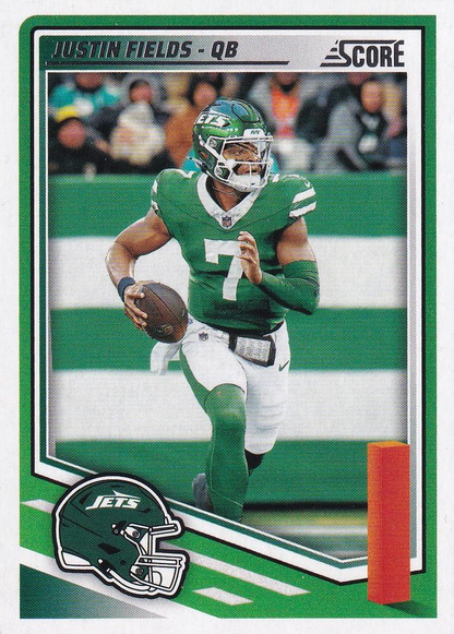 2025 Panini Score Justin Fields #210 New York Jets