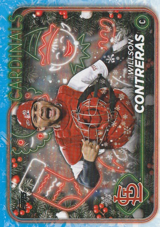 2024 Topps Holiday Willson Contreras St. Louis Cardinals #H81
