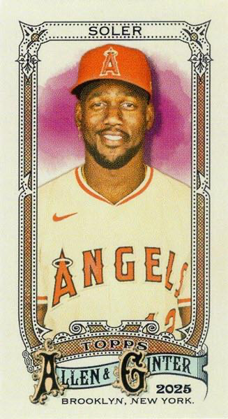 2025 Topps Allen & Ginter Mini A & G Back Jorge Soler #167 Los Angeles Angels