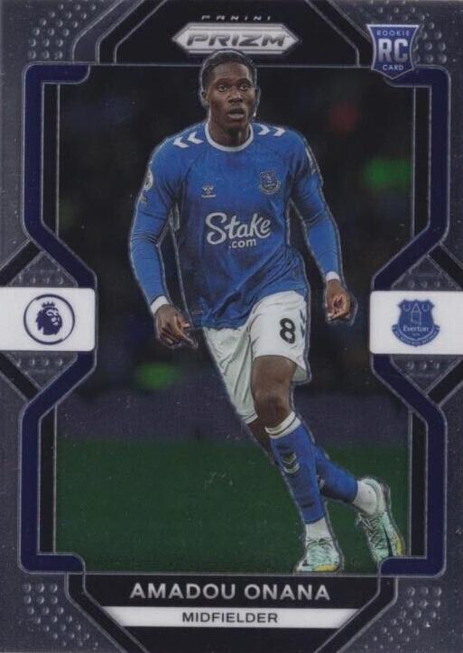 2022 Panini Prizm Premier League Amadou Onana RC #240 Everton
