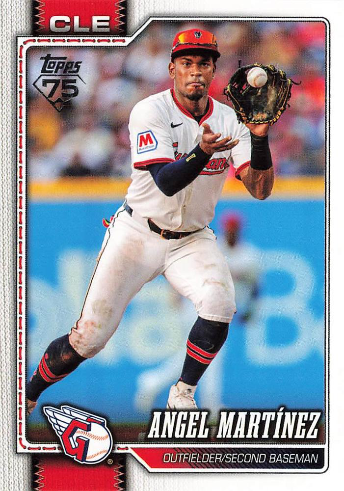 2026 Topps Series 1 Angel Martinez #244 Cleveland Guardians