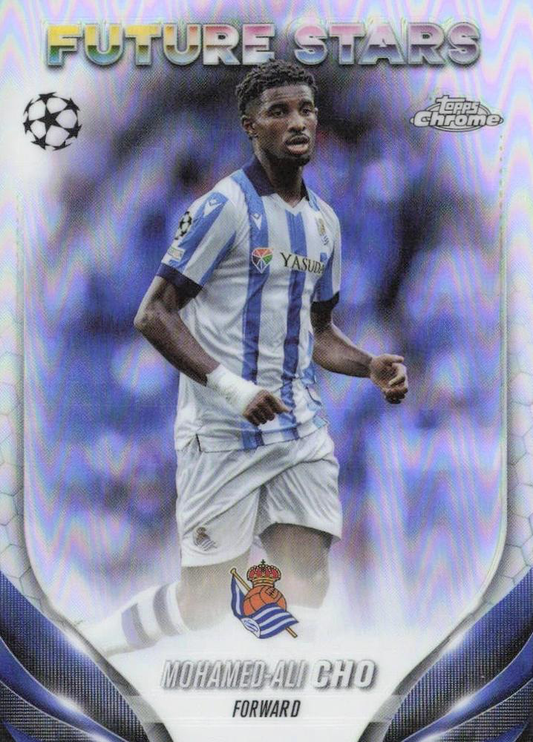 2023 Topps Chrome UEFA Club Competitions Mohamed-Ali Cho Future Stars Refractor #155 Real Sociedad