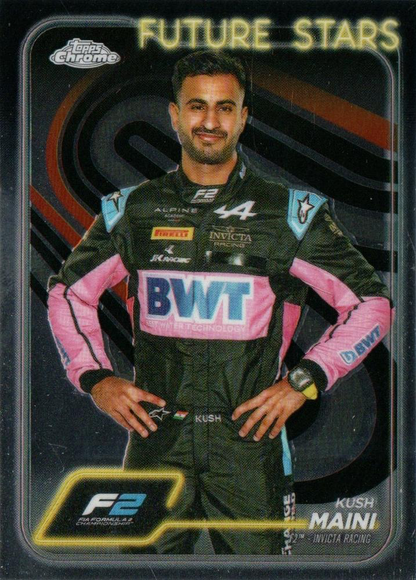 2024 Topps Chrome Formula 1 Kush Maini F2D #27 Invicta Racing
