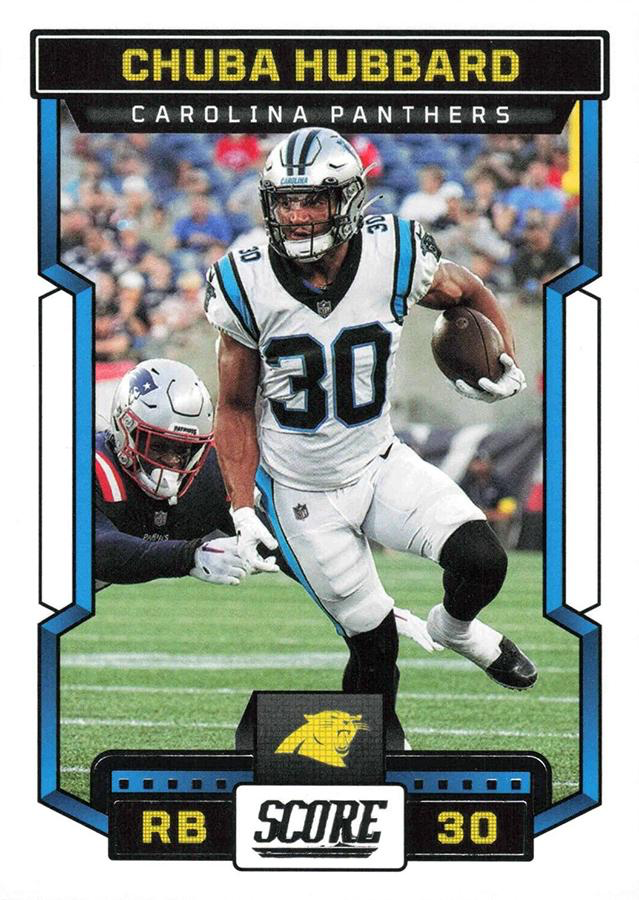 2023 Panini Score Football Chuba Hubbard Carolina Panthers #50