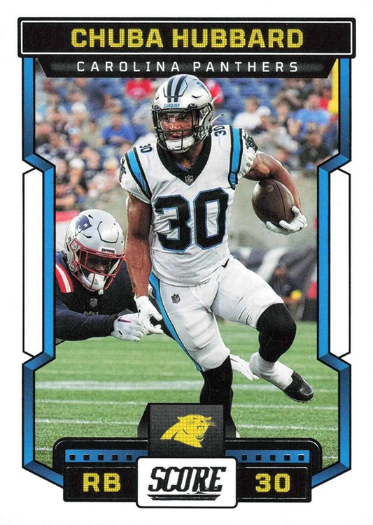 2023 Panini Score Football Chuba Hubbard Carolina Panthers #50