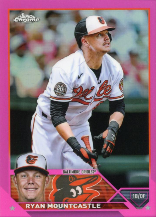 2023 Topps Chrome Pink Refractor Parallel Ryan Mountcastle Baltimore Orioles #149