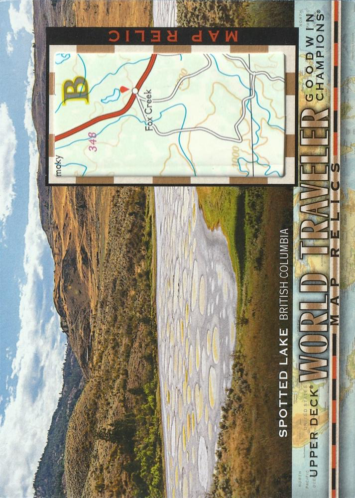 2019 Upper Deck Goodwin Champions World Traveler Map Relics Spotted Lake #WT-238