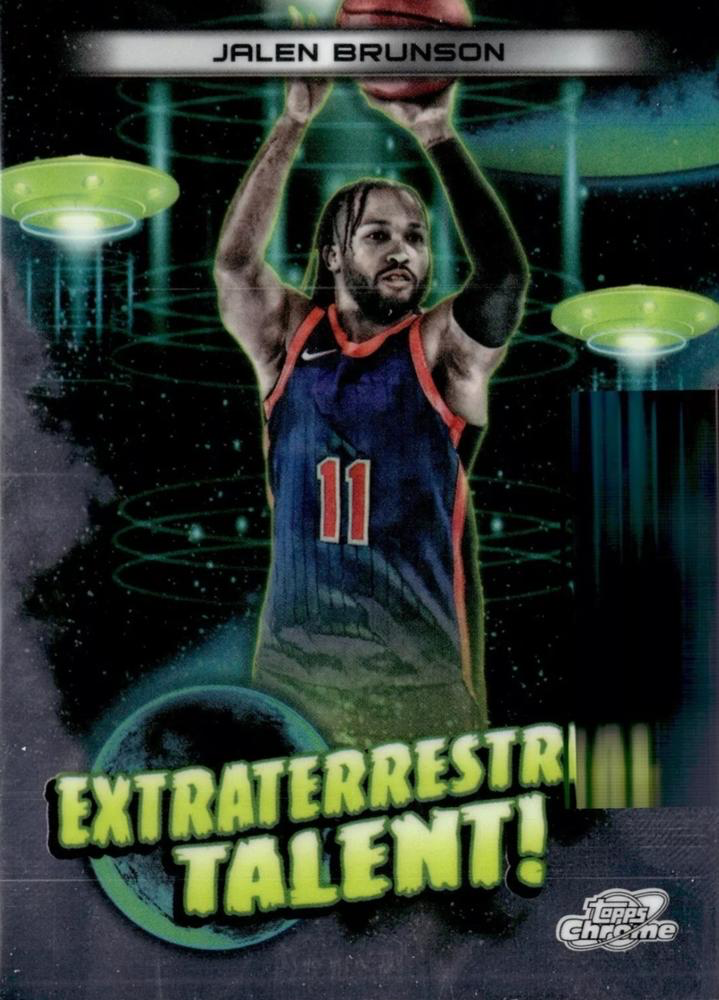 2023 Topps Chrome Cosmic Extraterrestrial Talent Jalen Brunson #ET-1 New York Knicks