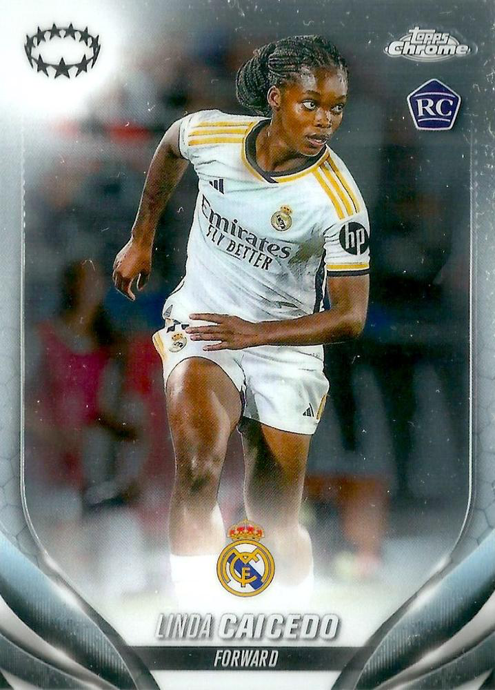 2023 Topps Chrome UCC Women's Linda Caicedo RC #18 Real Madrid Femenino