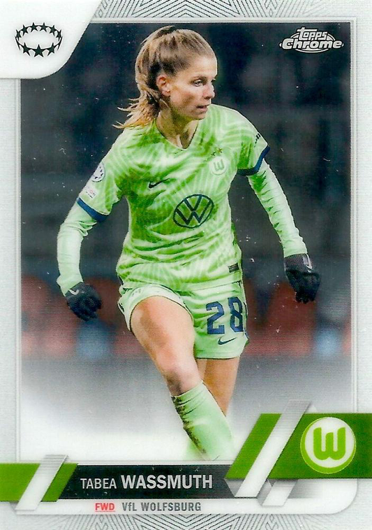 2022 Topps Chrome UCC Women's Tabea Wassmuth #72 VfL Wolfsburg