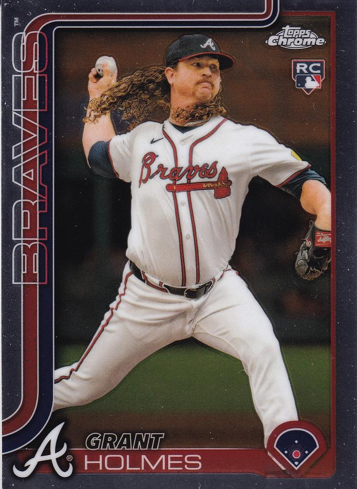 2025 Topps Chrome MLB Grant Holmes RC #169 Atlanta Braves